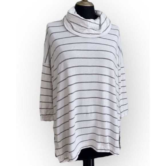 Louisa Pullover 202238 Black W Light Grey Melange Strik Fra Freequent main image 1